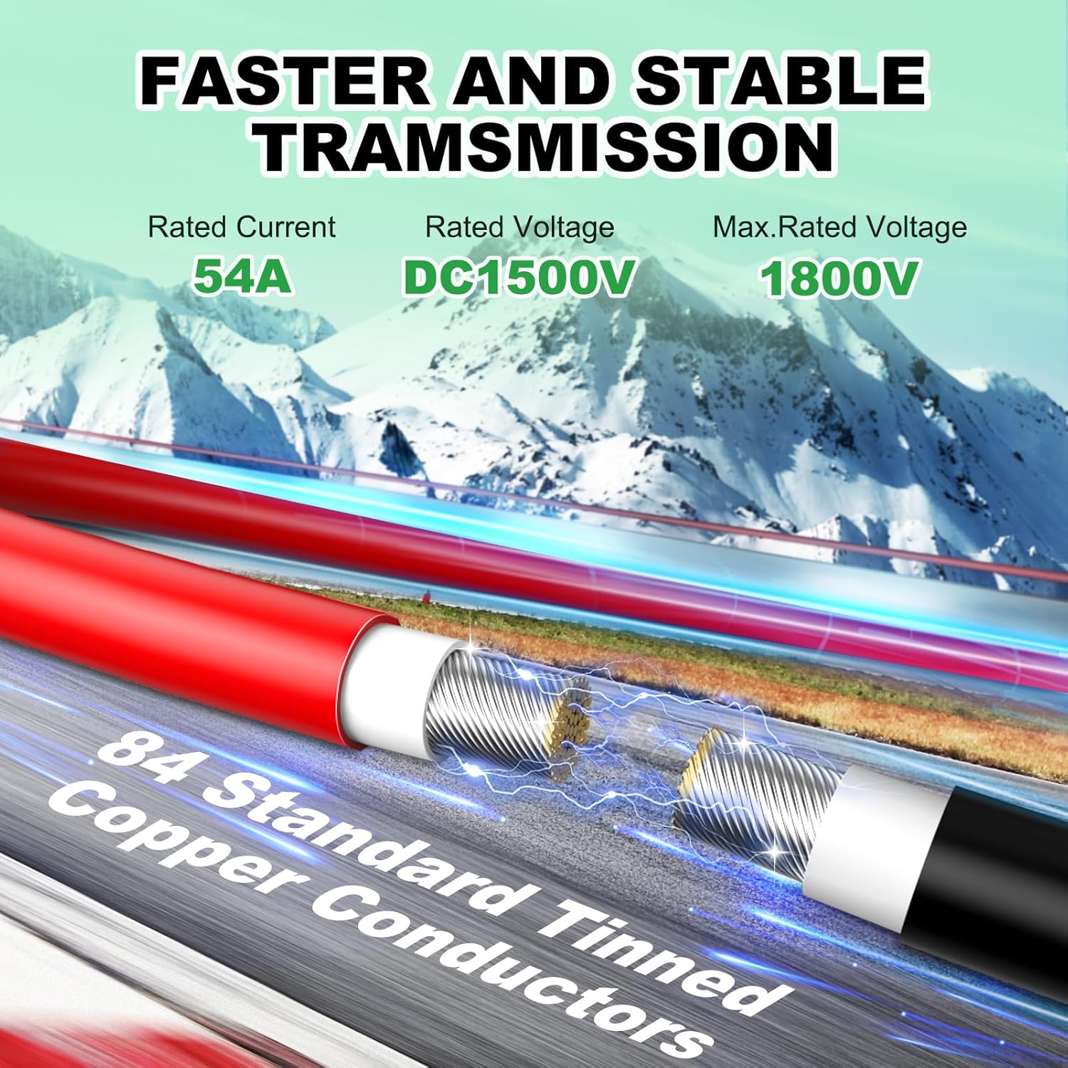 Vansdon 2x100FT Solar Wire 10AWG, Solar Panel Cable Tinned Copper PV Wire for Outdoor Camping RV Solar Panels Inverter Automotive Boat Marine - Image 4