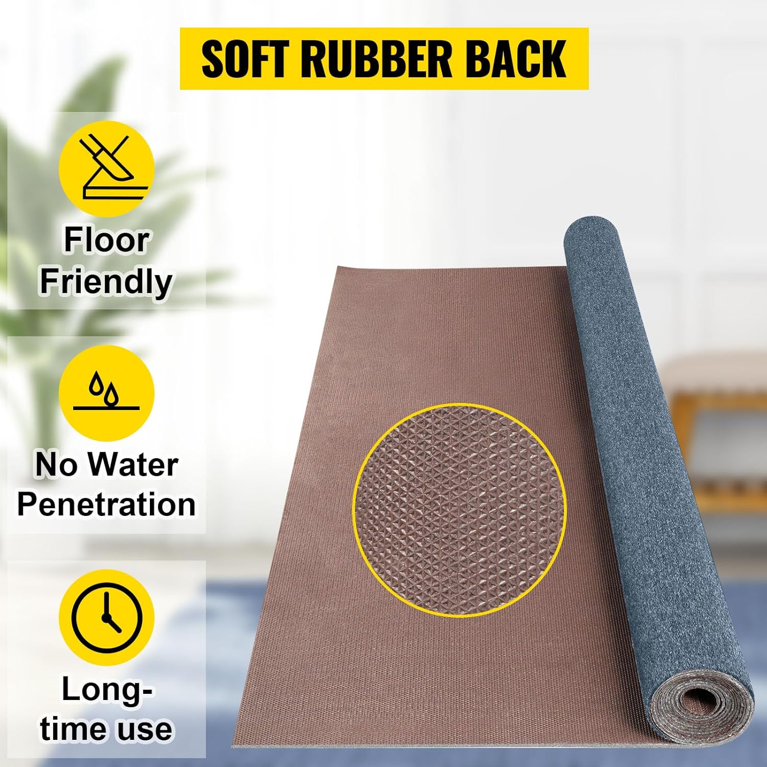 Happybuy 6 ft x 13 ft Grey Marine Carpet for Boats Waterproof - 0.18" Thick Indoor Outdoor Rug Carpet Roll for Home Patio Porch Deck - Image 5