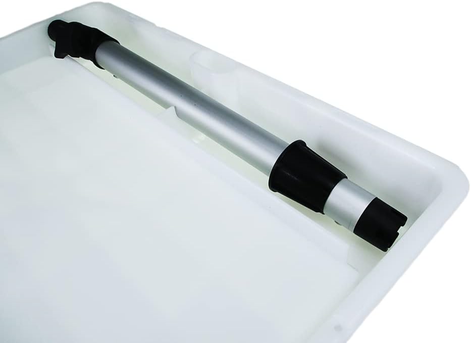 Pactrade Marine Bait Cutting Board for Boat - Adjustable Fish Cleaning Filet Table with Compartments, Knife Slots, and Engraved Fish Scale | Easy to Transport & Store (Rod Holder Mount) White - Image 7