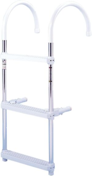 DotLine Boat Aluminum 3 Step Ladder...