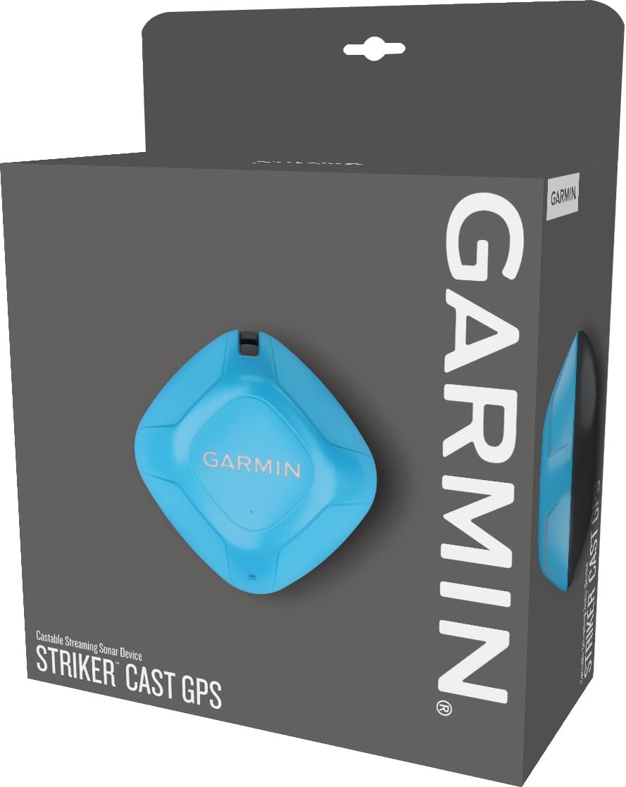 Garmin Striker Cast, Castable Sonar with GPS, Pair with Mobile Device and Cast from Anywhere, Reel in to Locate and Display Fish on Smartphone or Tablet (010-02246-02)