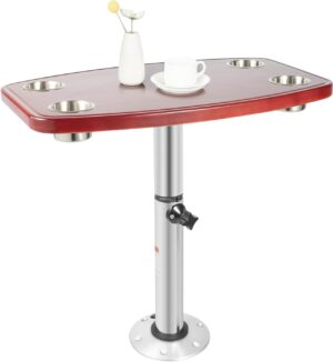 Boat Pontoon Table, RV Adjustable H...