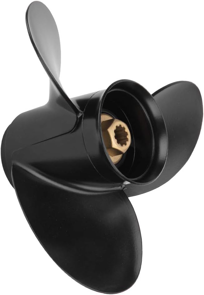 10 3/8 x 13 (10 Spline Tooth) Parts No.48-19640A40 Upgrade Aluminum Boat Outboard Propeller Compatible with Mercury Engines 9.9/15/18/20/25HP RH