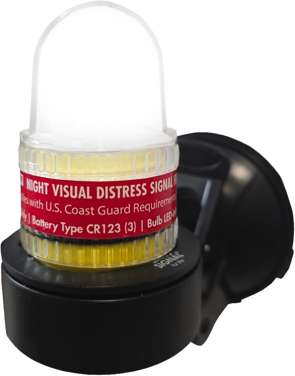 Sirius Signal A-1001 SOS LED Mini Beacon Distress Signal - USCG Approved | Electronic Boat Flare Replacement, Bright White Light + Infrared, Includes Mount, Daytime Flag & Whistle, Storage Handle - Image 8
