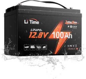 Litime 12V 100Ah Trolling Motor LiF...