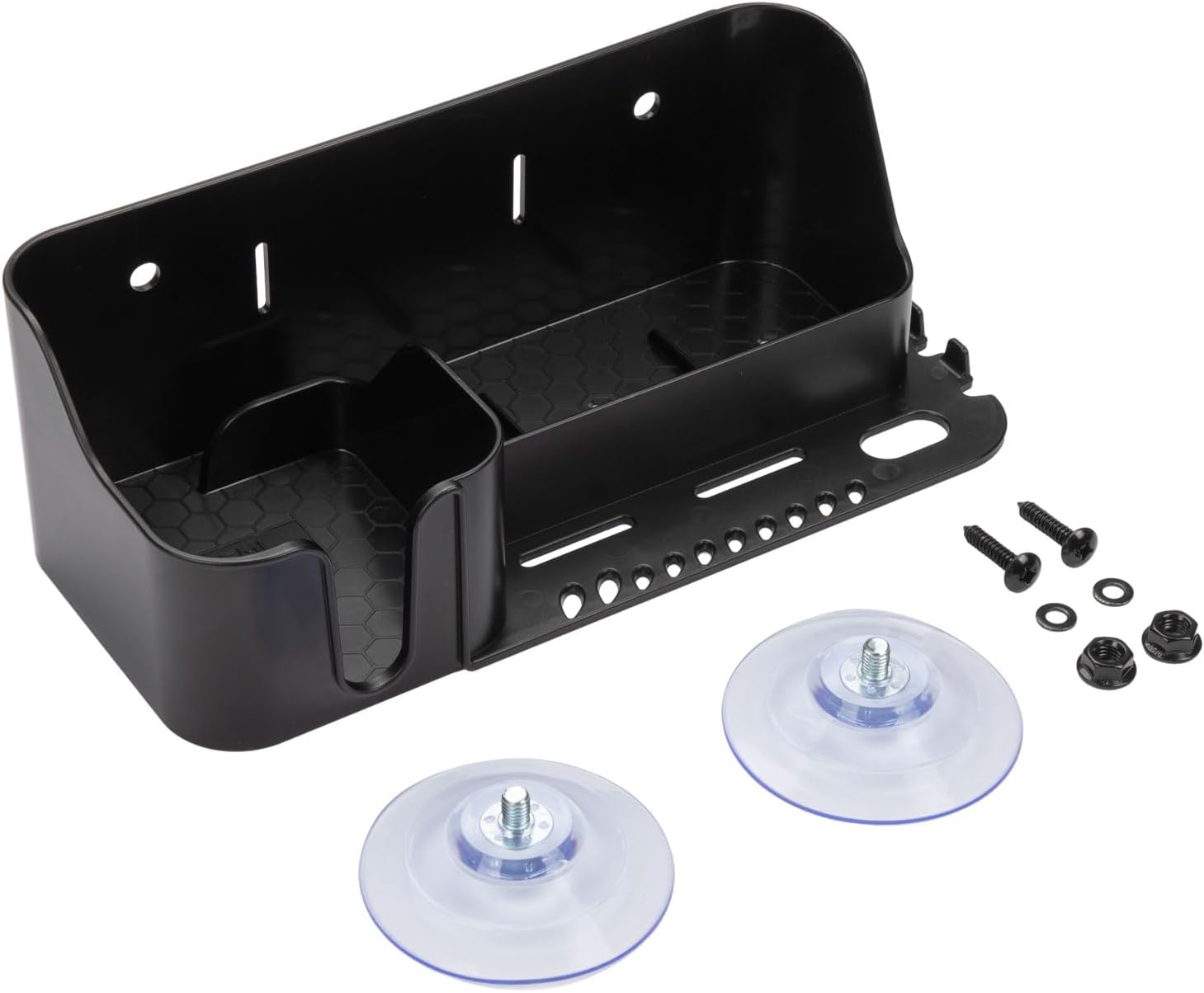 KEMIMOTO Boat Cup Holder, Caddy Organizer Installed With Screws/Suction Cups on Any Flat Surface, Storage Organizer, Cockpit Storage Box Marine Cup Holder for Bass Kayak Jon Pontoon Boat Accessories - Image 9