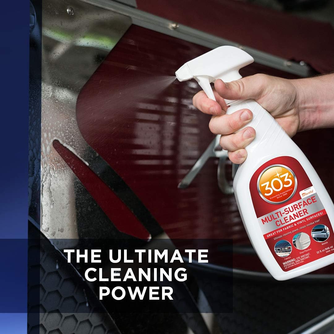 303 Marine Multi-Surface Cleaner for Vinyl & Canvas, 32 oz | Removes dirt, grime, and stains from vinyl, canvas, upholstery, and other marine surfaces. - Image 5