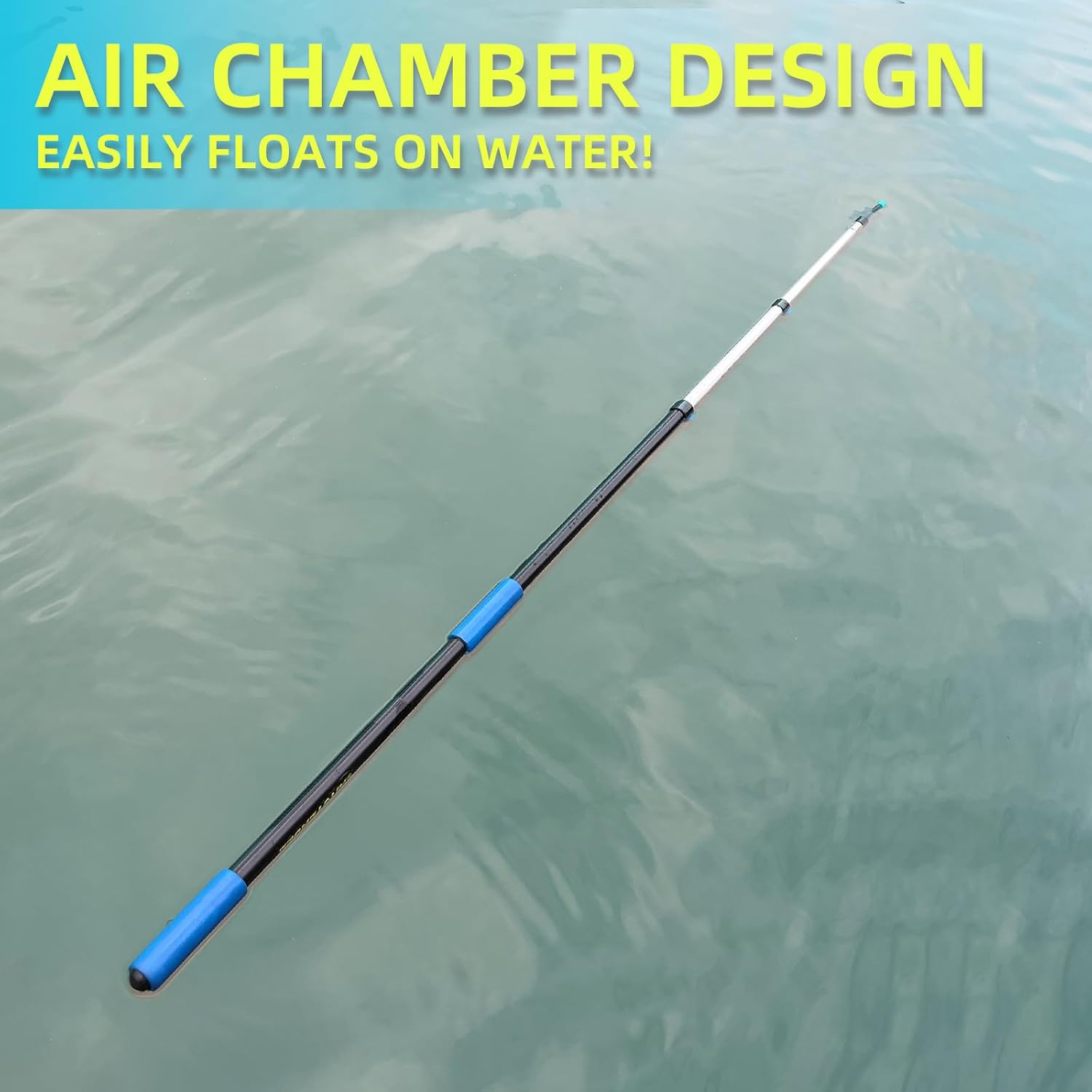 Telescoping Boat Hook for Docking, Non-Slip Rubber Tip, 3-Stage Anodized Aluminum Pole, Floating, Lightweight & Durable, Scratch-Resistant & Rustproof, 3/4" Threaded End for Push Pull Boating - Image 7