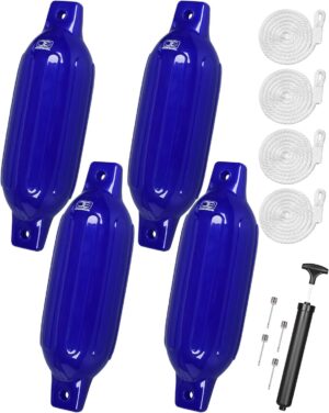 OCEANBROAD Boat Fenders 4 Pack, Inf...