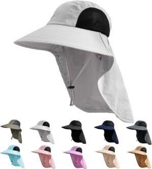 Sun Hat for Men Women with Neck Fla...