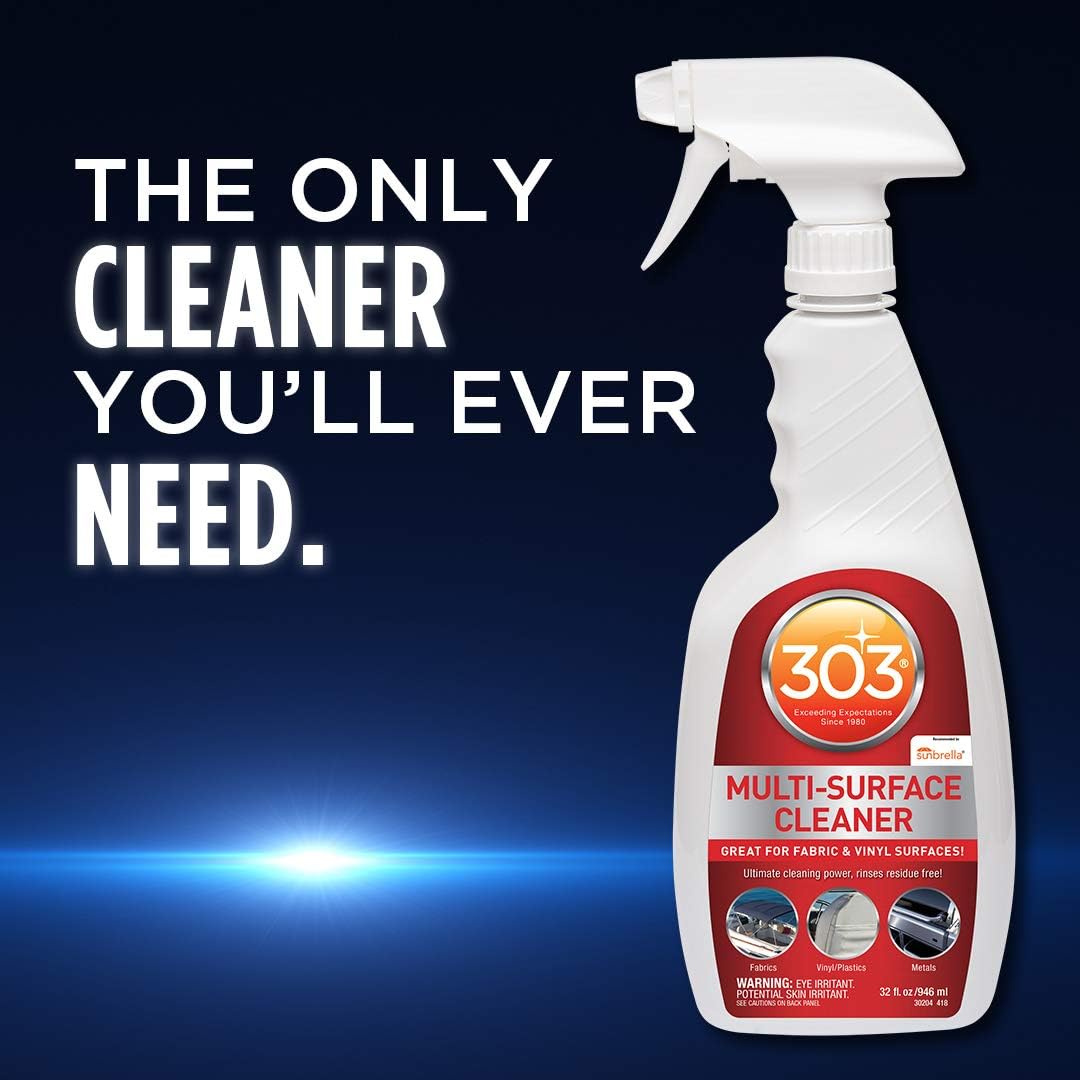 303 Marine Multi-Surface Cleaner for Vinyl & Canvas, 32 oz | Removes dirt, grime, and stains from vinyl, canvas, upholstery, and other marine surfaces. - Image 6