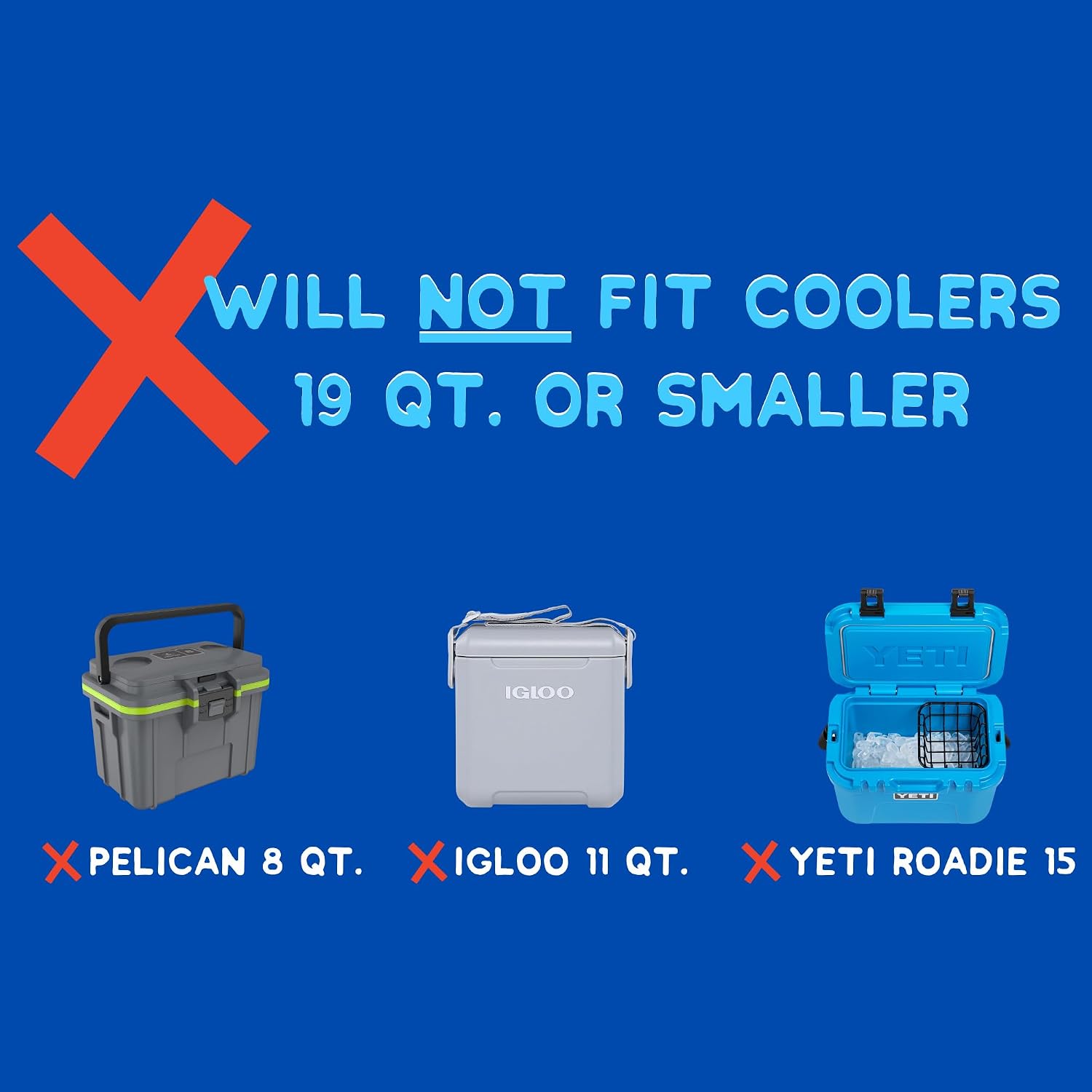 Cooler Net for Dry Storage and Organization - Compatible with YETI, RTIC, Ninja, Igloo, Coleman, Lifetime, Pelican Ice Chests - Works with Cooler Lights, Wheel Kits, RTIC Cooler Accessories, and More - Image 5