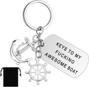 Hicarer 1 Pc Boat Owner Keychain Ke...