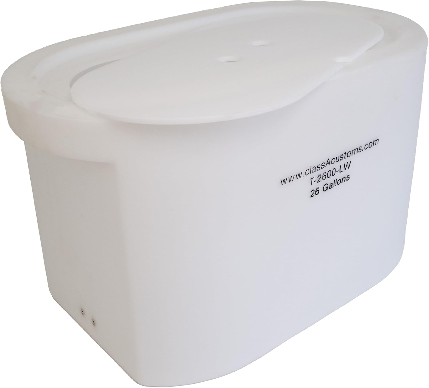 Marine T-2600-LW 26 Gallon Livewell/Baitwell for Live Fishing Bait, and Keeping Caught Fish Alive. Use on Fishing Boat, Pontoon Boat, Piers, and Fishing Docks, and for Shore Fishing.