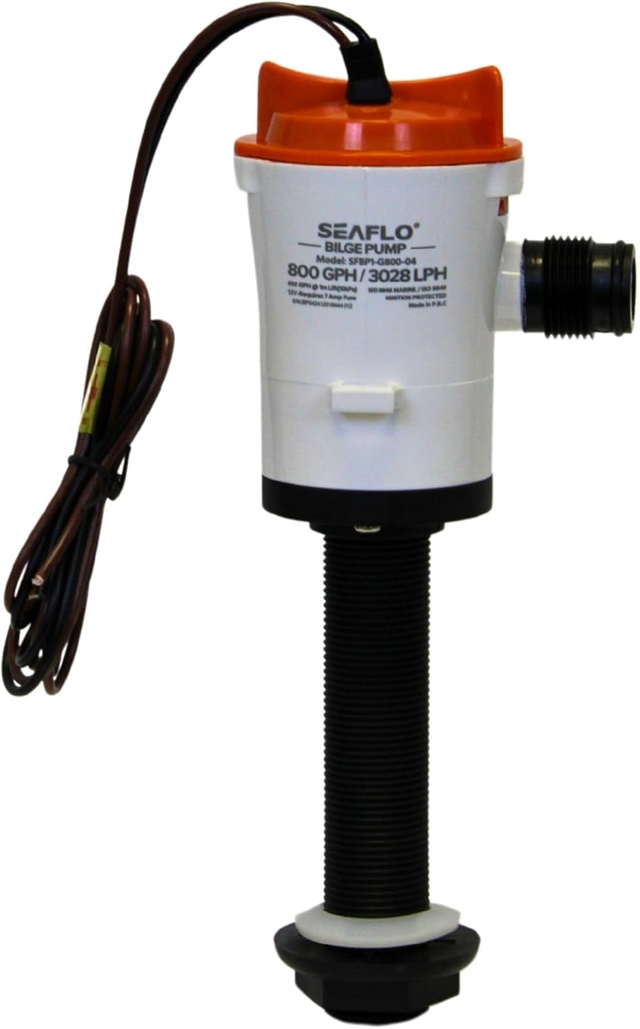 SEAFLO 04 Series 800 GPH Baitwell/Livewell Aerator Pump with Straight Intake, 12V DC, Saltwater/Freshwater, Replaceable Cartridge Motor, ¾" NPT Outlet, CE & Rohs Certified – 4-Year Warranty! - Image 12