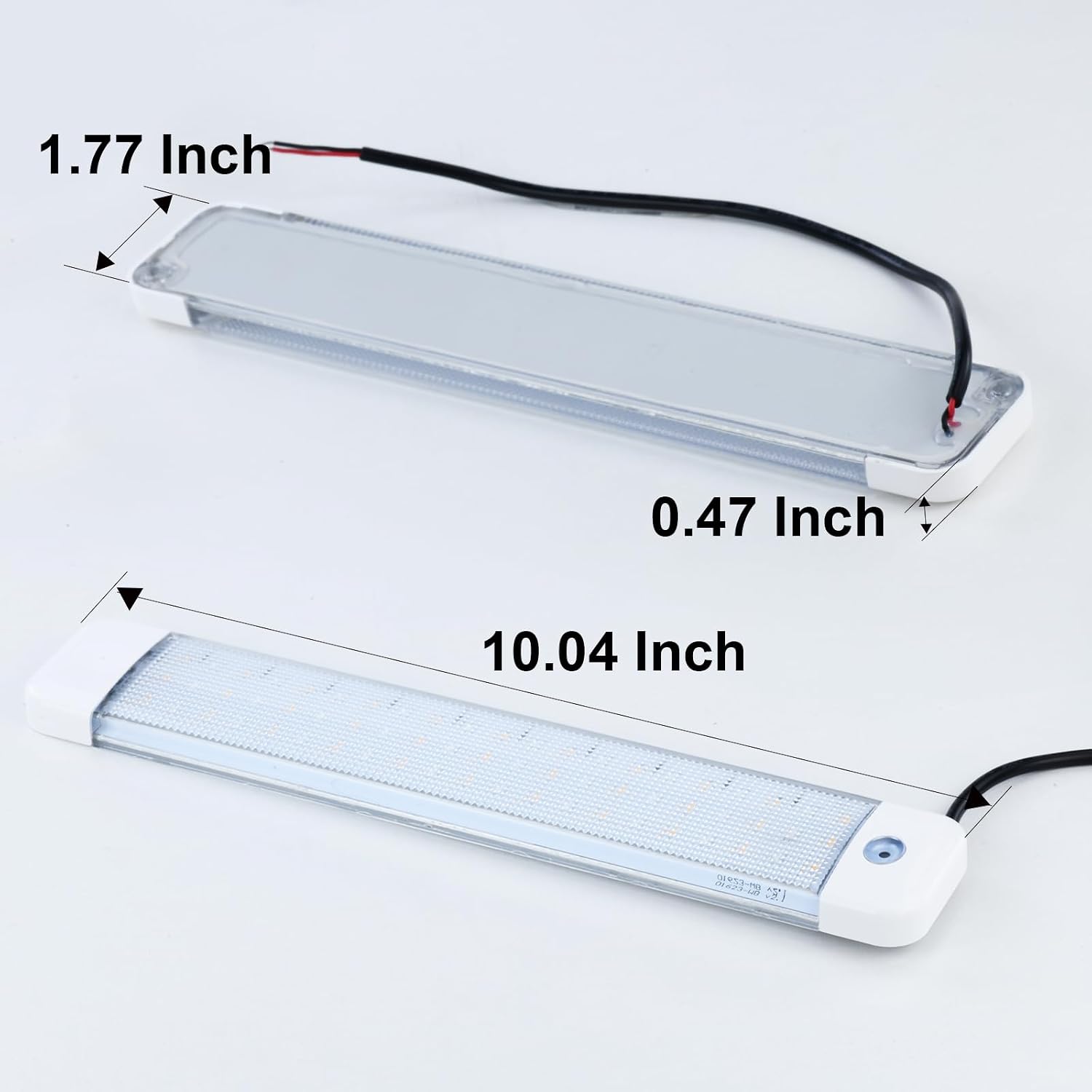 Marine LED light, 63 LED chips, dual-color (warm white and blue), 10–30V, interior light with touch switch, 760-lumen ultra-bright waterproof light, suitable for Ship yacht cabins , surface-mount - Image 3
