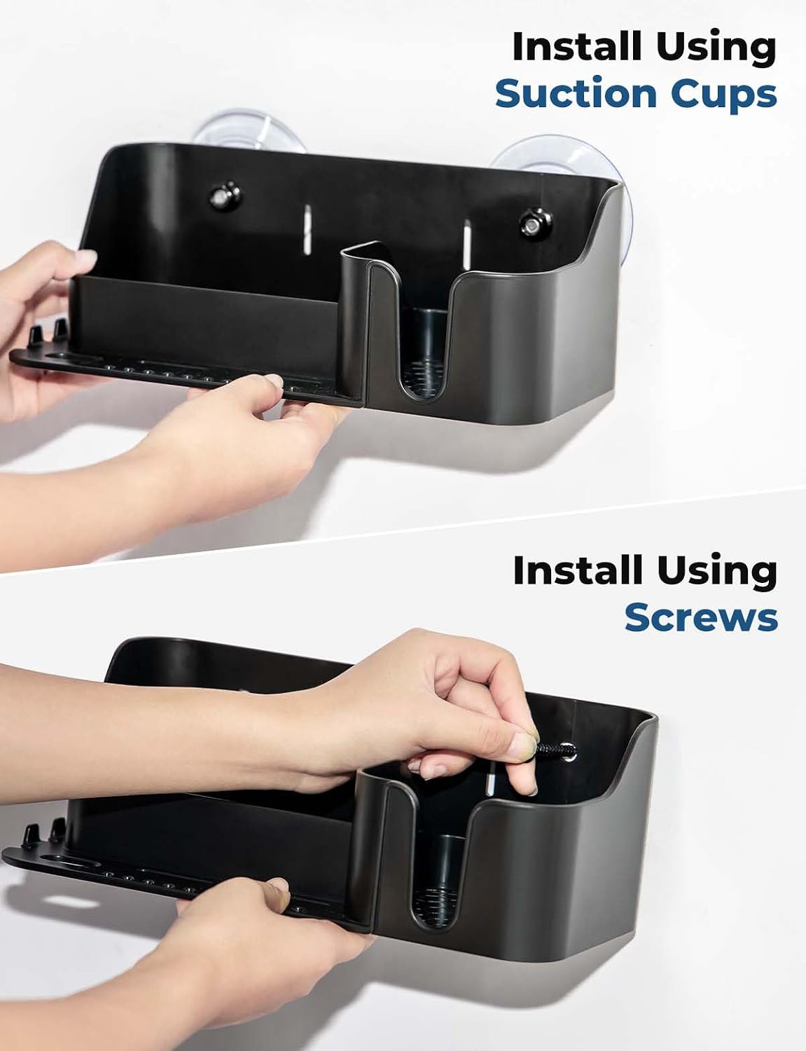 KEMIMOTO Boat Cup Holder, Caddy Organizer Installed With Screws/Suction Cups on Any Flat Surface, Storage Organizer, Cockpit Storage Box Marine Cup Holder for Bass Kayak Jon Pontoon Boat Accessories - Image 2