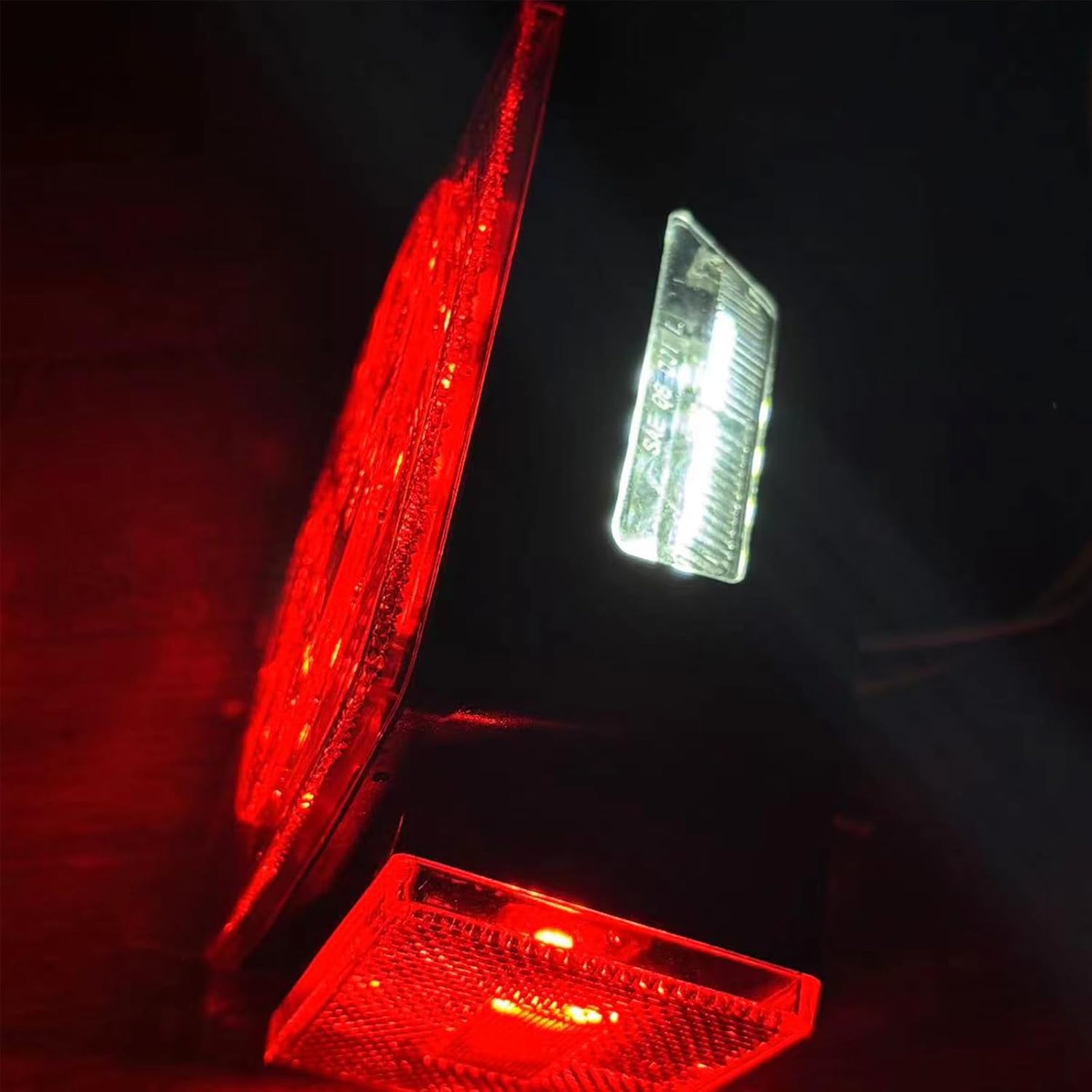 fouwick LED trailer lights Kit, 12V Submersible Tail Marker Lights Wiring Lamp Harness for Boat Car Truck RV Utility snowmobile turn signal license plate stop reverse Trailer Accessories - Image 8