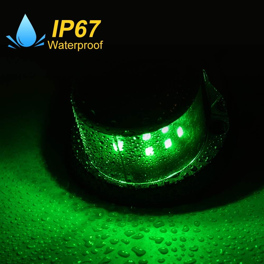 Boat Navigation Light Red and Green LED Marine Navigation Boat Bow Light for Pontoon and Small Boat (Silver) - Image 4