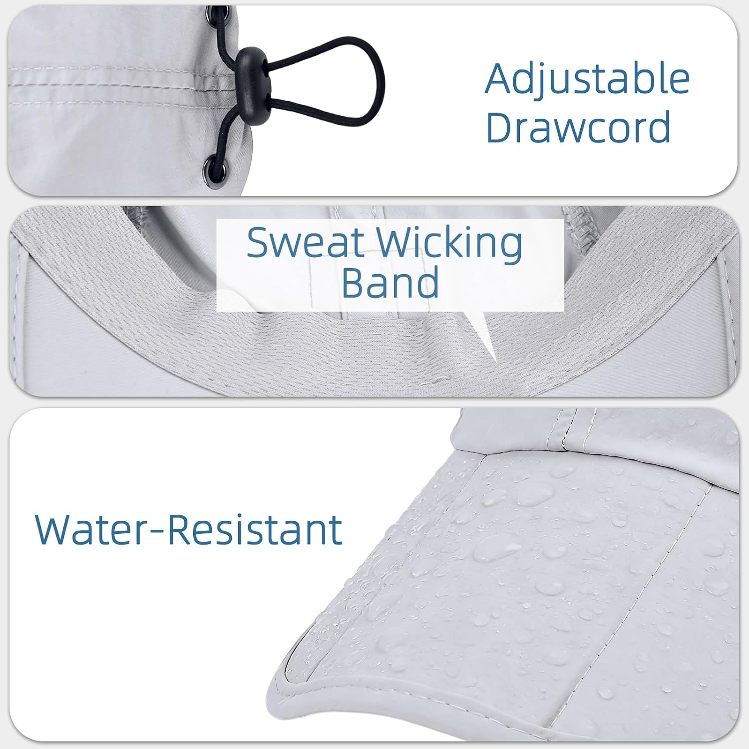 Foldable Unstructured Baseball Cap UPF 50+ Water Resistant Portable Sport Hat for Men Women Outdoor Hiking Fishing - Image 4