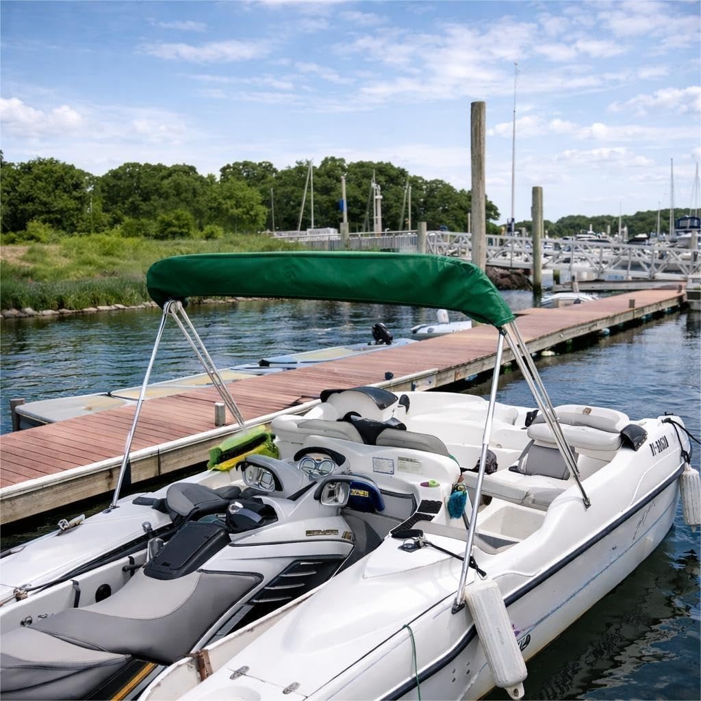 Bimini Top Storage Boot Cover, 600D Marine Grade Polyester Waterproof Boat Canopy Cover Replacement with Zipper, UV Protection Sunshade Storage Bag for Pontoon & Boat Bimini Tops, Multiple Sizes - Image 6