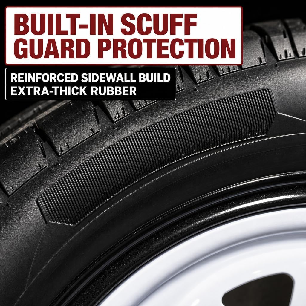 eCustomrim 2-Pack Radial Trailer Tire Rim ST205/75R14 14 Inch Load Range D 5 Lug On 4.5 Center White Wheel - 6 Year Warranty w/Roadside - Image 4