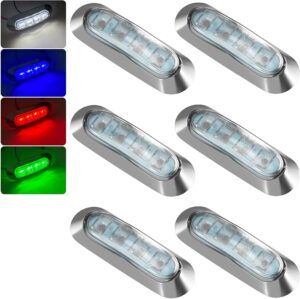 PSEQT 6Pcs 4LED RGBW Boat Courtesy ...