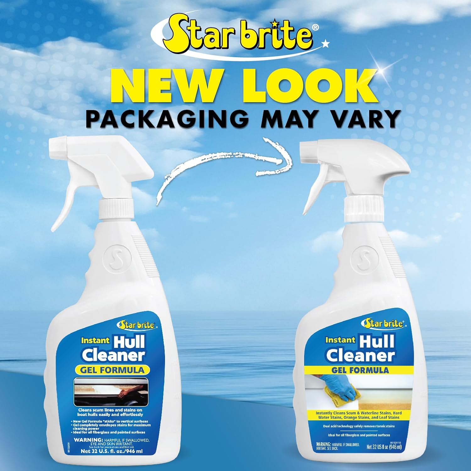 STAR BRITE Instant Hull Cleaner - 32 Oz Gel Spray - Easily Remove Stains, Scum Lines & Grime on Boat Hulls, Fiberglass, Plastic & Painted Surfaces - Easy to Use Formula (096132) - Image 6