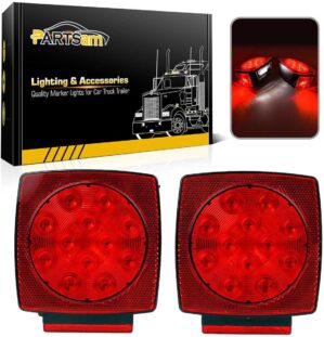 Partsam 12V Submersible Square Led ...