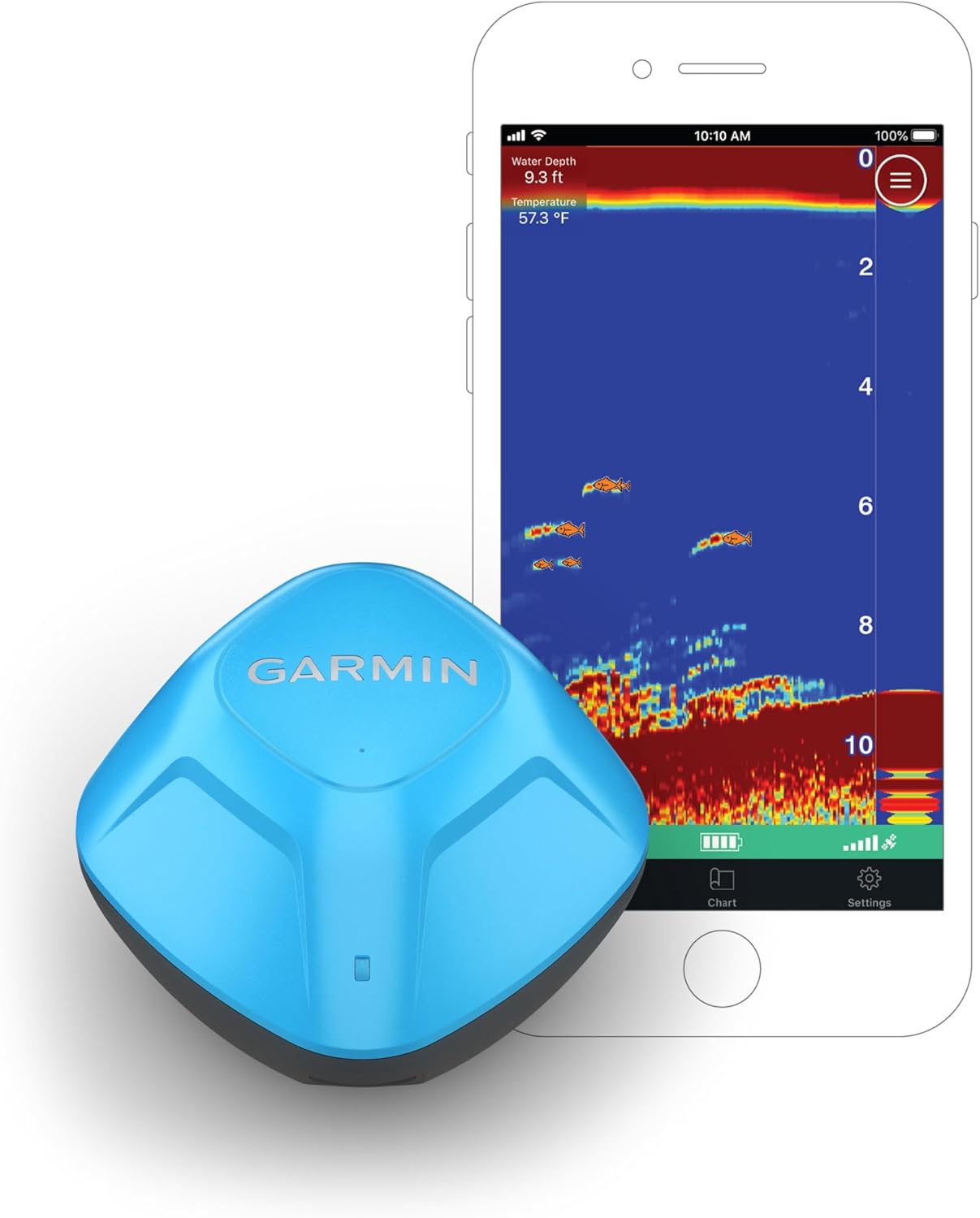 Garmin Striker Cast, Castable Sonar with GPS, Pair with Mobile Device and Cast from Anywhere, Reel in to Locate and Display Fish on Smartphone or Tablet (010-02246-02) - Image 3