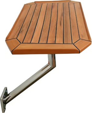 Wall-Mounted Teak Table, Removable ...