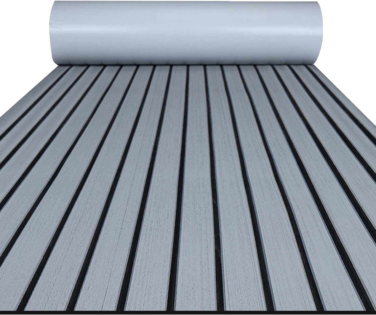 FOCEAN Boat Flooring EVA Foam Boat Decking Faux Teak Marine Flooring Marine Mat Sheet for Motorboat Jon Boats Bass Boat RV Kayak, 94.5"x 47.2"/35.4"/23.6"/15.7"