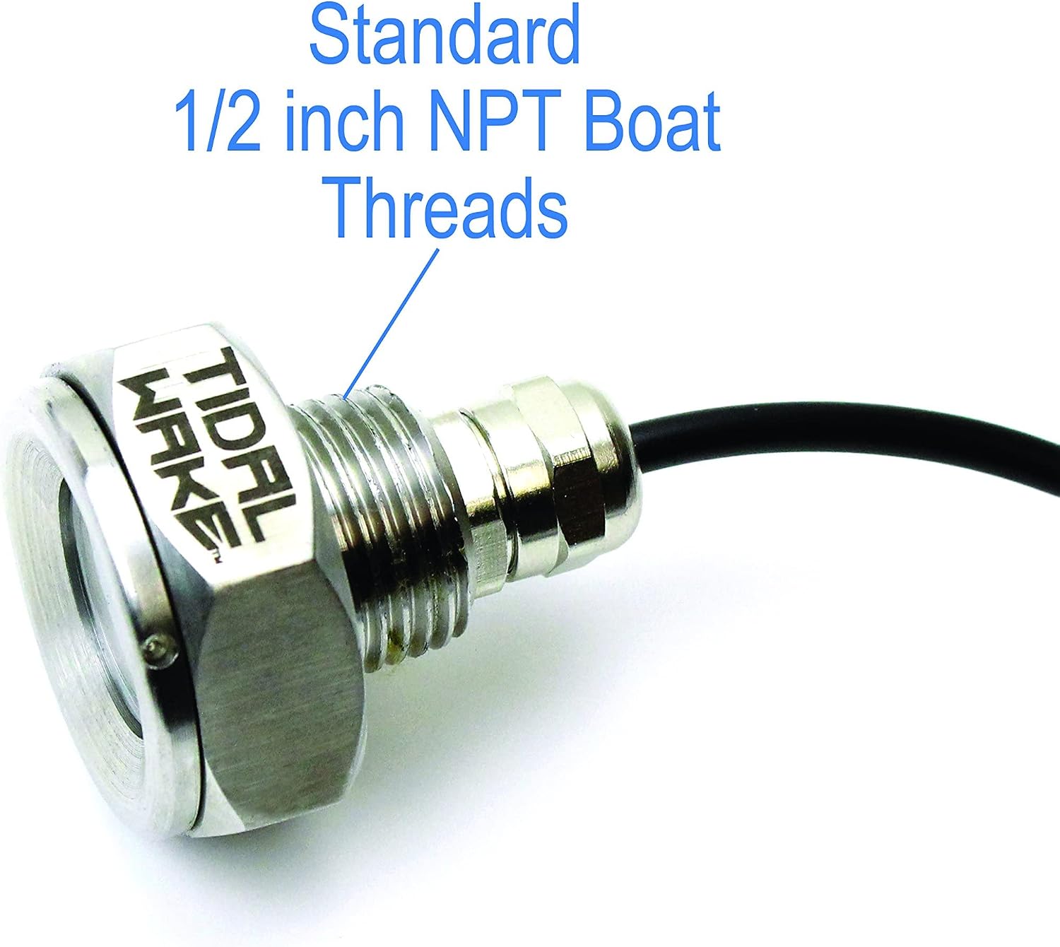 Tidal Wake IP68 LED Underwater Boat Drain Plug Light, Fits 1/2" NPT Threaded Drain, No Holes to Drill! Ultra-Bright Underwater Marine Lighting in Minutes! for Cruising, Fishing, Swimming (Green) - Image 8