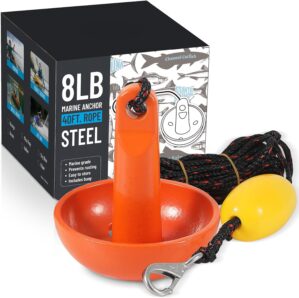 Boat Kayak Anchor Kit 40ft Rope  ...