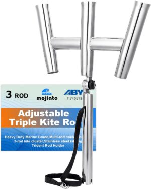 3 Tube Rod Holder-Stainless Steel T...