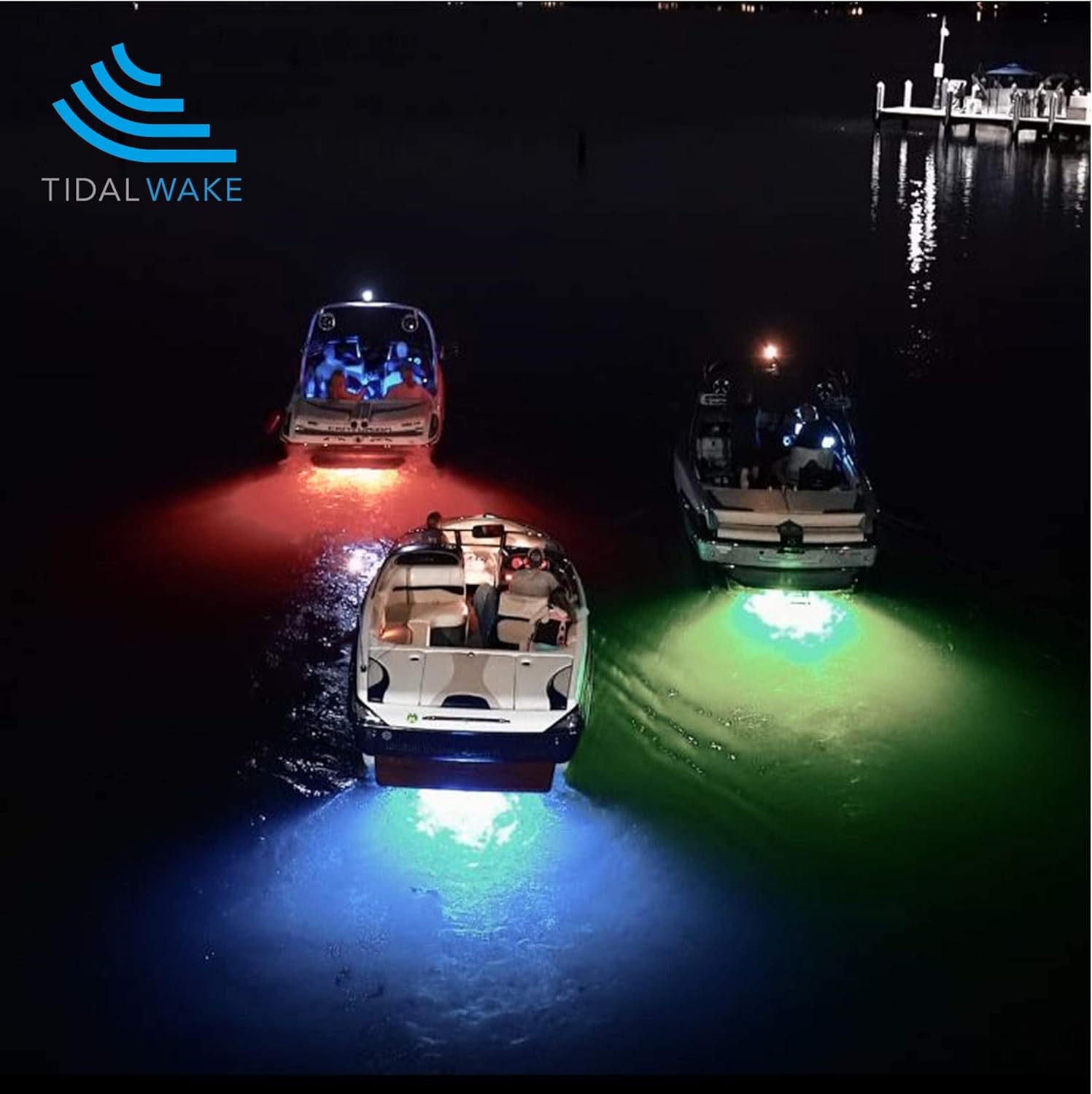 Tidal Wake IP68 LED Underwater Boat Drain Plug Light, Fits 1/2" NPT Threaded Drain, No Holes to Drill! Ultra-Bright Underwater Marine Lighting in Minutes! for Cruising, Fishing, Swimming (Green) - Image 6