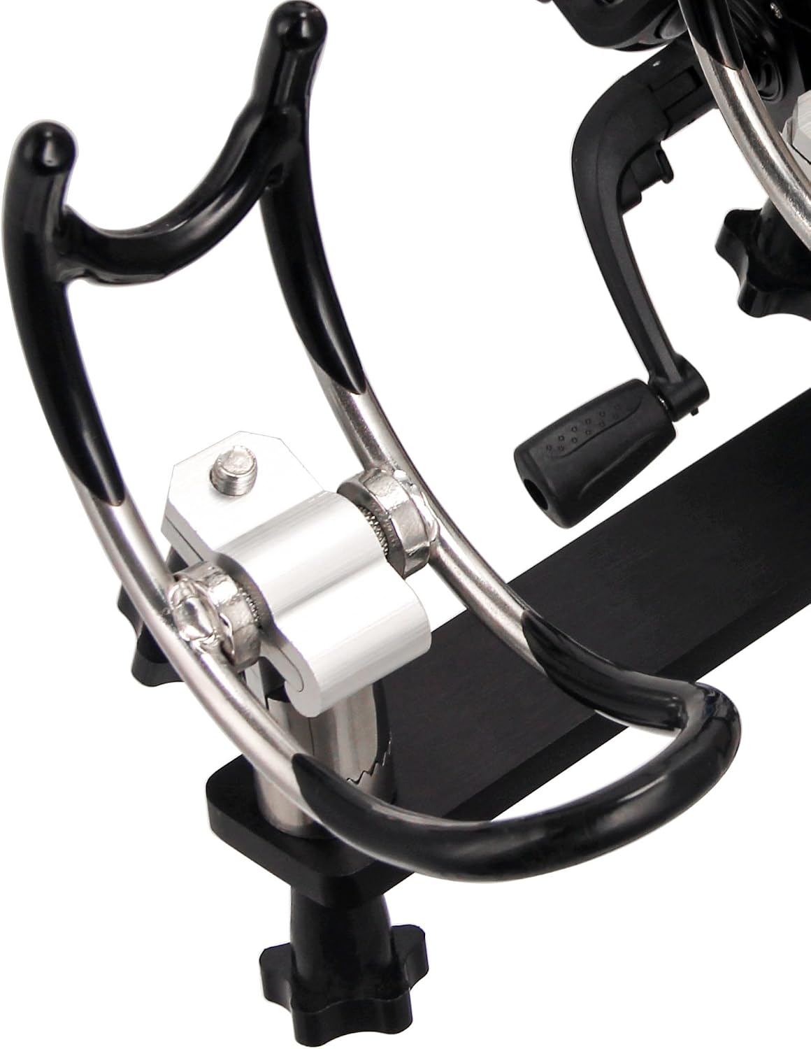 Premium Aluminum Boat Rod Holder - 360° Rotating Fishing Rack for 4 Rods, Adjustable Height (16-30 Inches), Saltwater/Freshwater Compatible with Quick-Release Anti-Trip Mount - Image 7