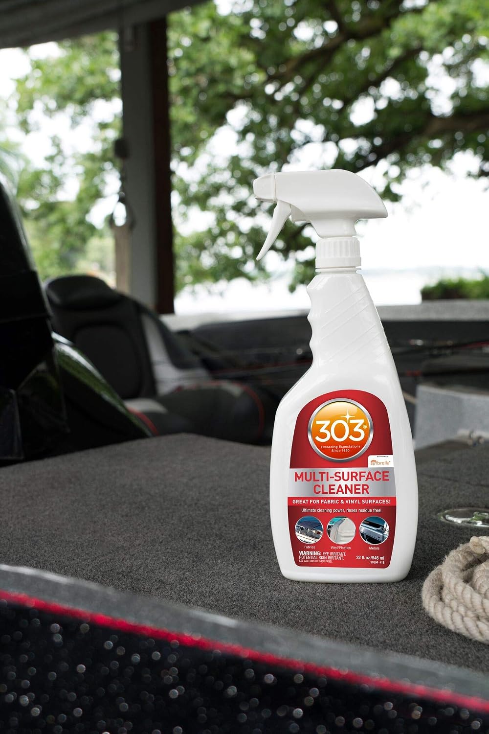 303 Marine Multi-Surface Cleaner for Vinyl & Canvas, 32 oz | Removes dirt, grime, and stains from vinyl, canvas, upholstery, and other marine surfaces. - Image 16