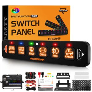 Auxbeam 6 Gang Slim Switch Panel RG...