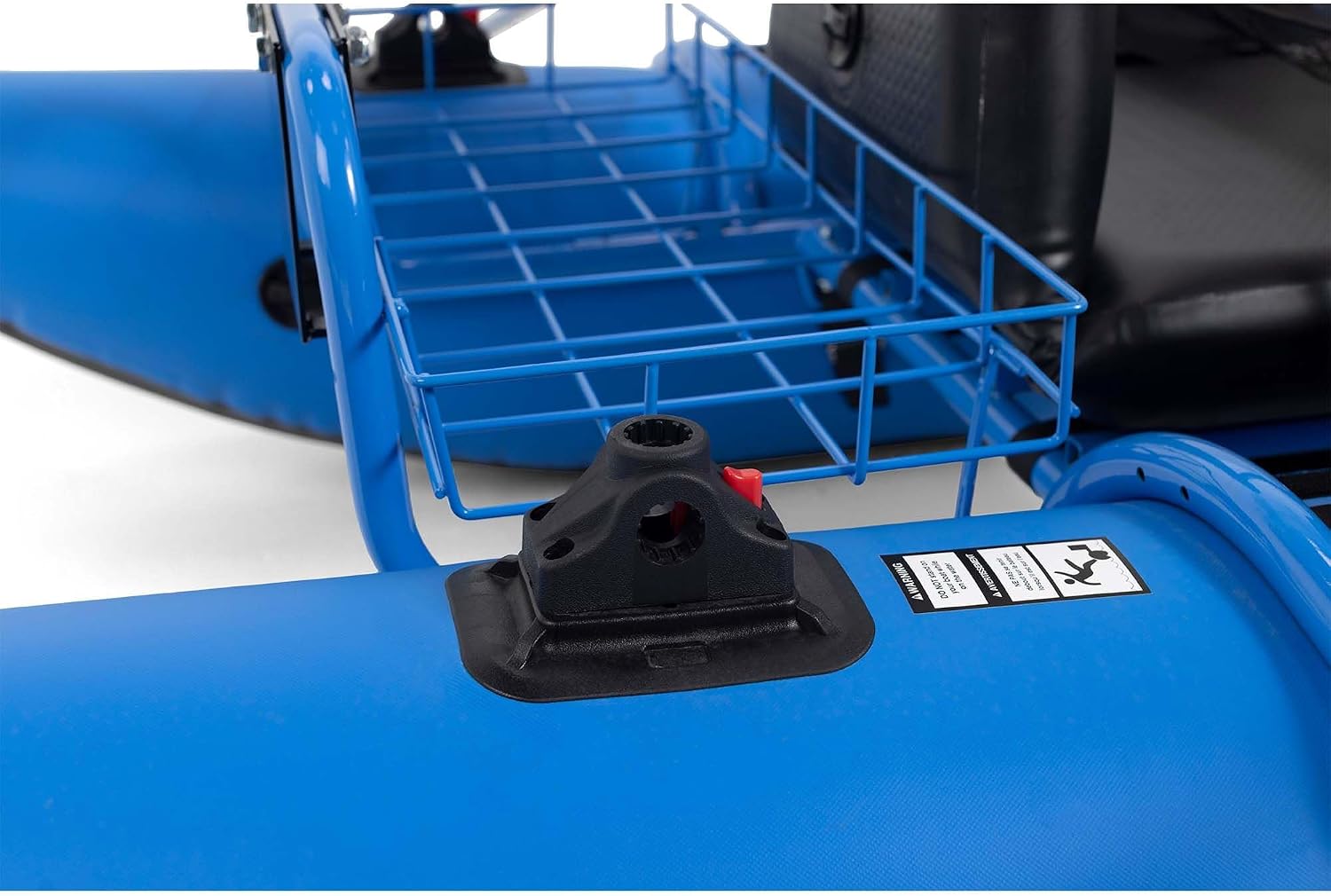 CADDIS Full Frame Pontoon Fishing Boat Made with Steel/Aluminum for 1 Person – 8/9 Foot Options, Lightweight with Motor Mount, Collapsible Frame and Reinforced Bladderless PVC Pontoons - Image 7