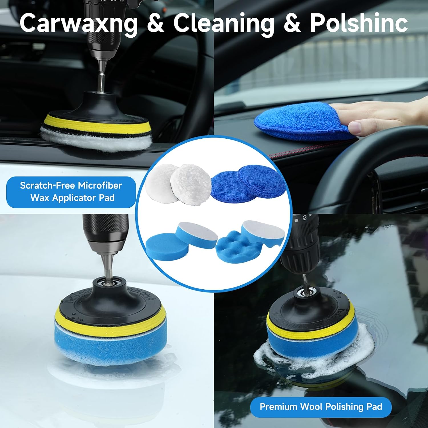 36Pcs Car Detailing Kit, Car Detailing Brush Set, Car Cleaning Kit, Auto Detailing Tools for Interior Exterior Wheels, Professional Car Wash Accessories with Windshield Cleaning Tool and Storage Box - Image 6