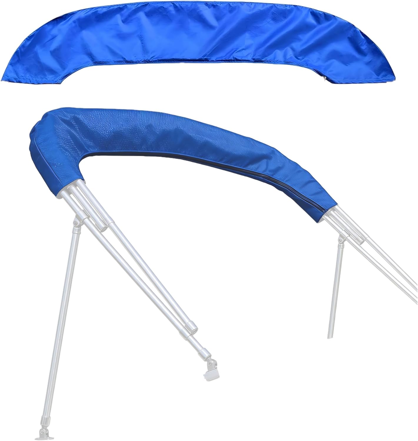 600D Bimini Top Boot 3–4 Bow 68–88" Fit Waterproof UV Marine Cover | Keeps folded bimini top clean and protected from UV rain salt dust durable marine fabric easy install for boat storage use