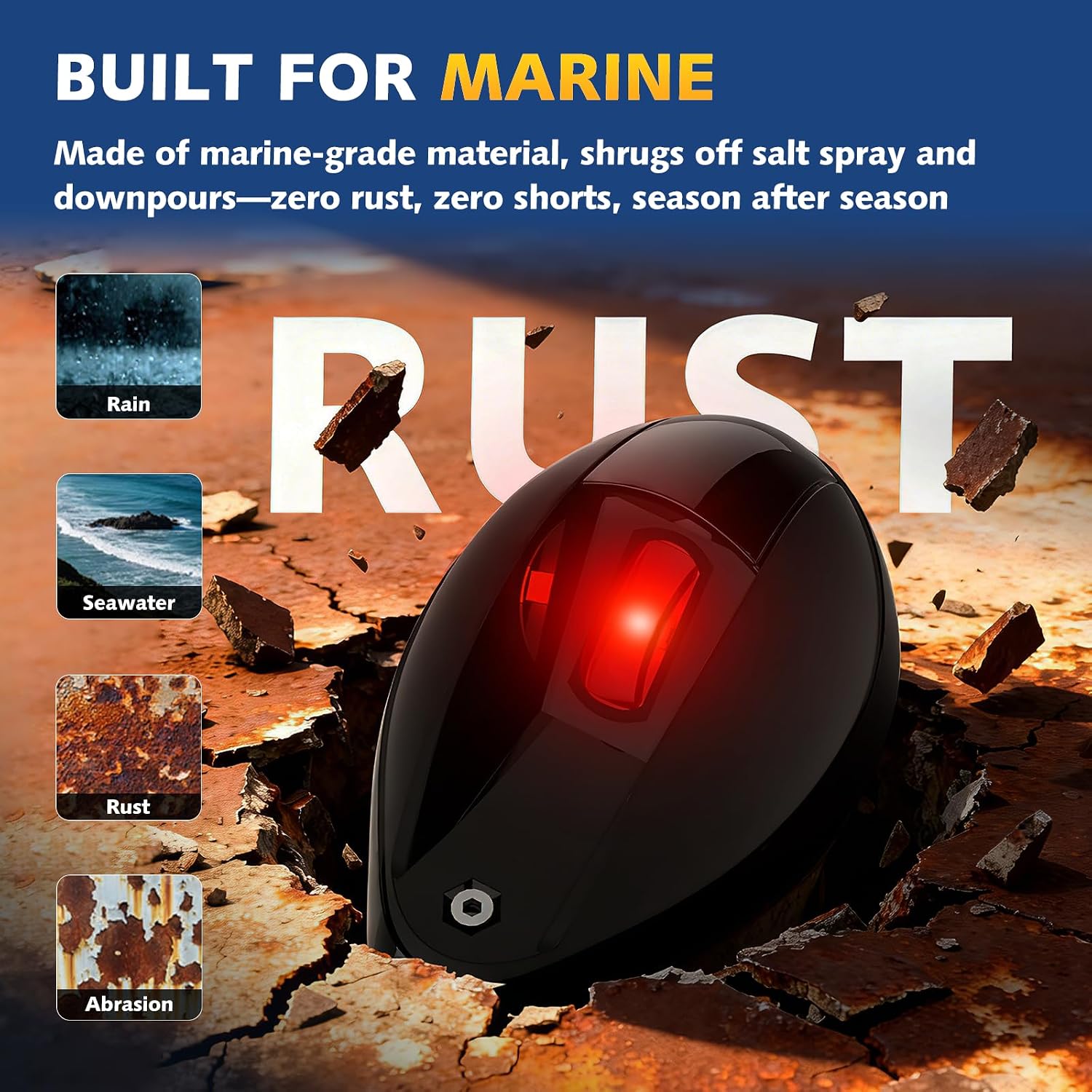 Boat Navigation Lights Side Mount, Red and Green Bow Lights for Boats LED Waterproof IP67, Marine Navigation Boat Light for Pontoon, Fishing, Bass & Jon Boats - Image 4