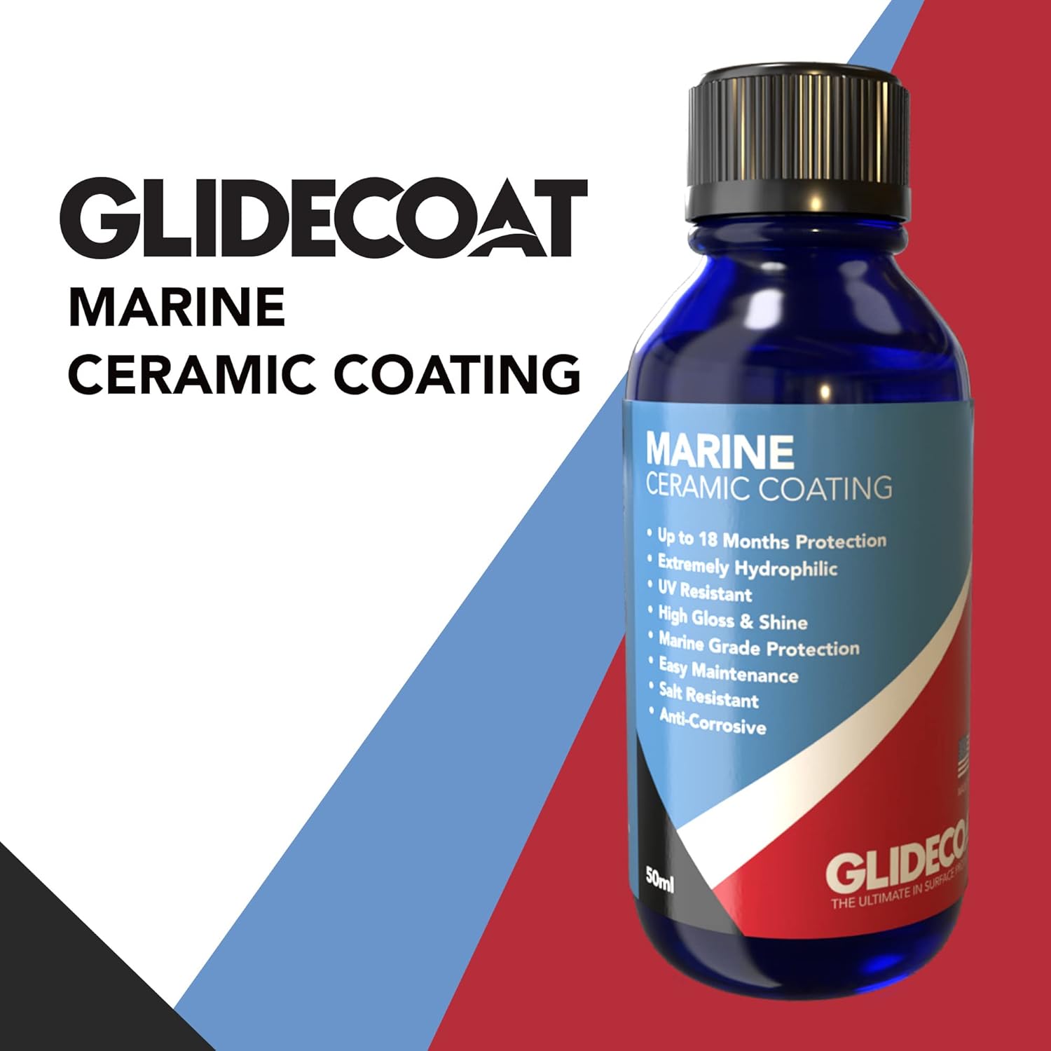 Marine Ceramic Coating - 50ml - UV Protection, Enhanced Gloss, Super Hydrophobic Surface Repels Dirt, Salt, Water and more - DIY Friendly Ceramic Coating for Boats - Boat Wax Alternative - Image 2
