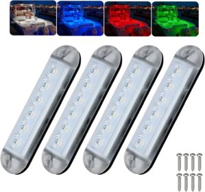 RGBW Boat LED Courtesy Light 12V 4P...