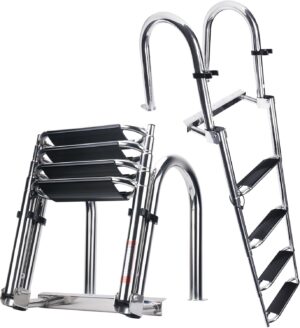 Heavy Duty Pontoon Boat Ladder, 316...