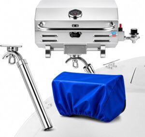 Tailwaves Marine Boat Grill w/Rod H...