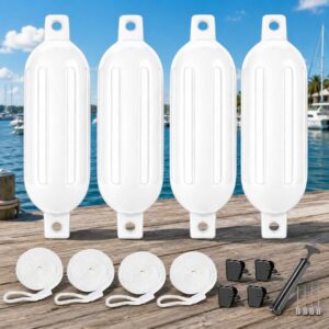 White Boat Fenders for Docking 5.5....