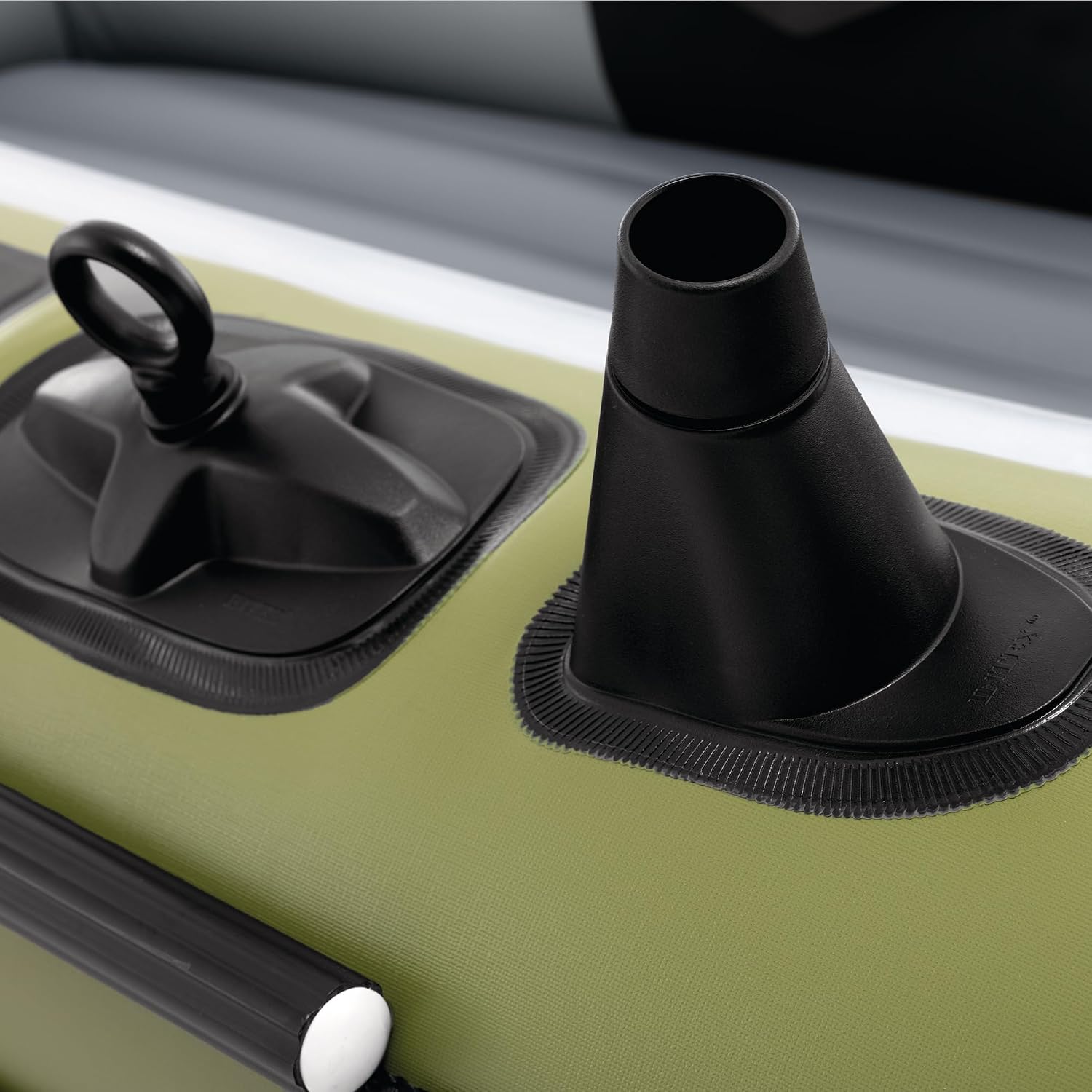INTEX Seahawk Inflatable Boat Series: Includes Boat Oars and High-Output Pump - Fishing Rod Holders - Gear Pouch - Image 10