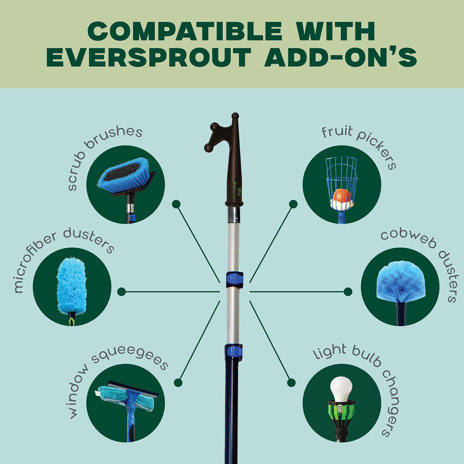 EVERSPROUT Telescoping Boat Hook | Floats, Scratch-Resistant, Sturdy Design | Durable & Lightweight, 3-Stage Anodized Aluminum Pole | Threaded End for Boating Accessories - Image 5